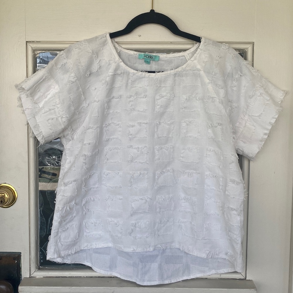 Frayed Detail Blouse